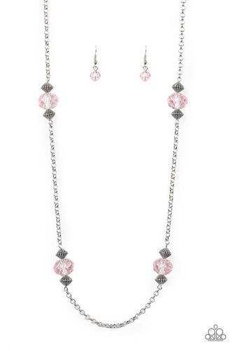 Season Of Sparkle Pink Necklace