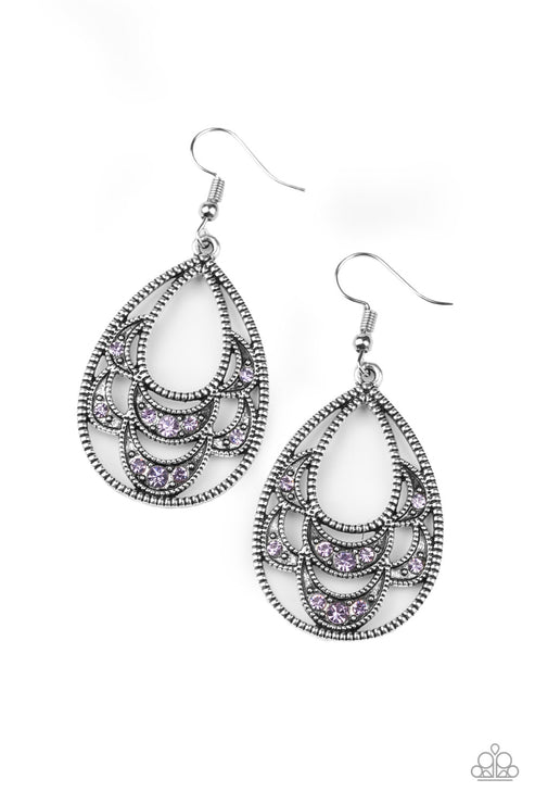 Malibu Macrame Purple Earring