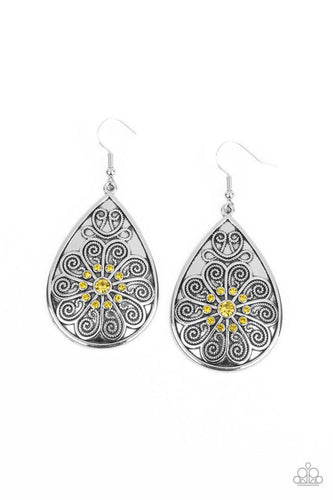 Banquet Bling Yellow Earring