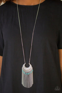 Desert Coyote Blue Necklace