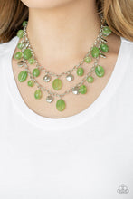 Load image into Gallery viewer, Rainbow Shine Green Necklace