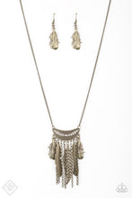 Load image into Gallery viewer, Fiercely Feathered Brass Necklace