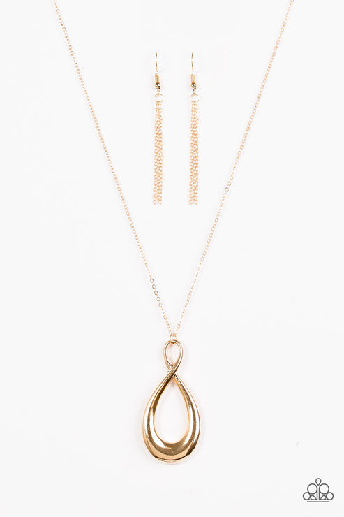 Twisted Tranquility Gold Necklace