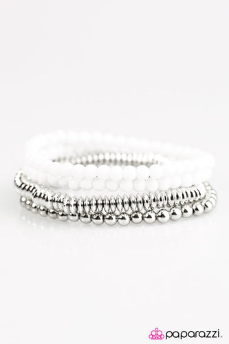 Color Coordination White Bracelet