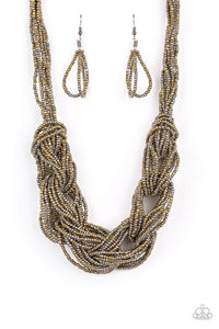 City Catwalk Brass Necklace