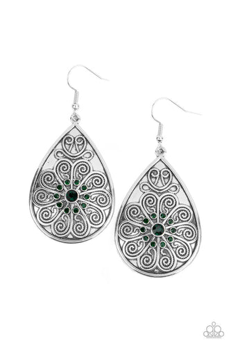Banquet Bling Green Earring