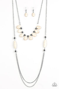 Call Me Mother Nature White Necklace