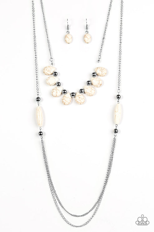 Call Me Mother Nature White Necklace