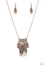 Load image into Gallery viewer, Fiercely Feathered Copper Necklace