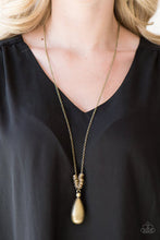 Load image into Gallery viewer, Just A Drop Brass Necklace