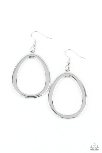 Casual Curves Silver Earring