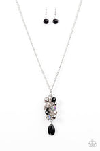 Load image into Gallery viewer, Somewhere Over The GLITTER Rainbow Black Necklace