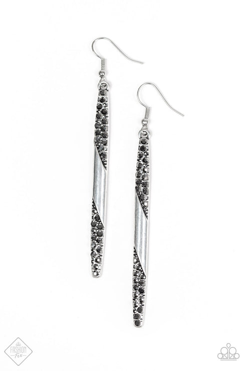 Award Show Attitude Silver Earring