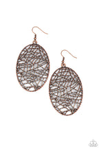 Load image into Gallery viewer, Way Out Of Line Copper Earring