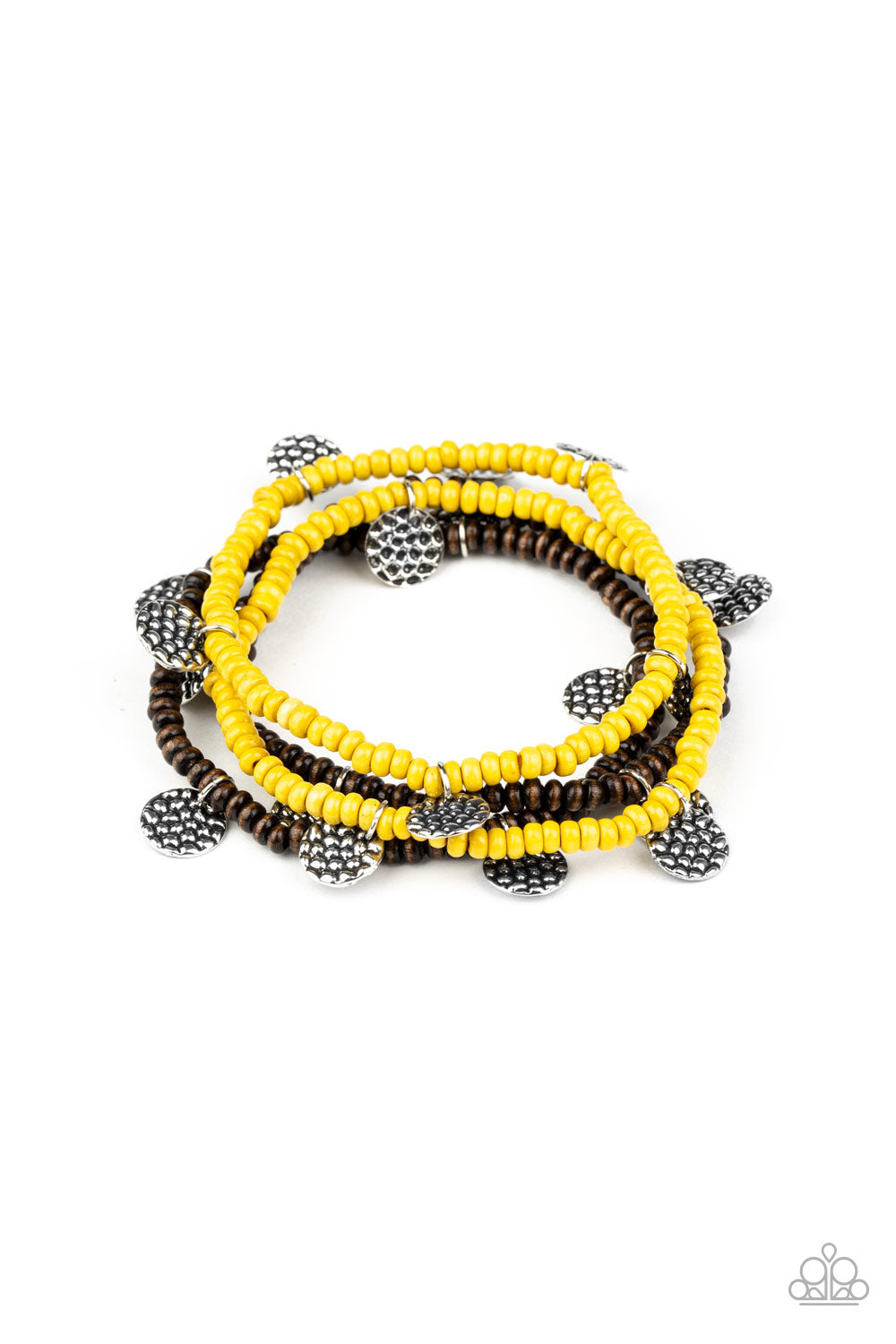 WOODn't Count It Yellow Bracelet