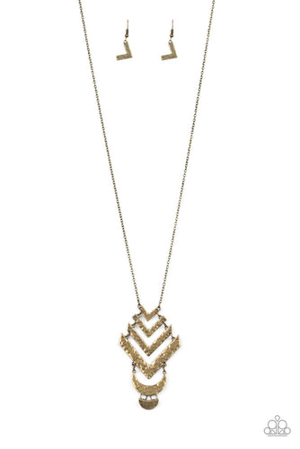 Artisan Edge Brass Necklace