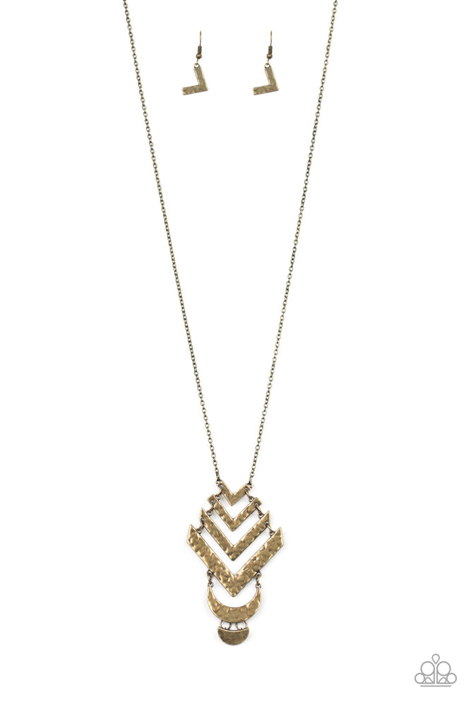 Artisan Edge Brass Necklace