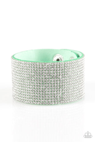 Roll With The Punches Green Bracelet