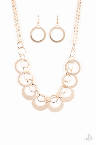 In Full Orbit Gold Necklace