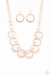 In Full Orbit Gold Necklace