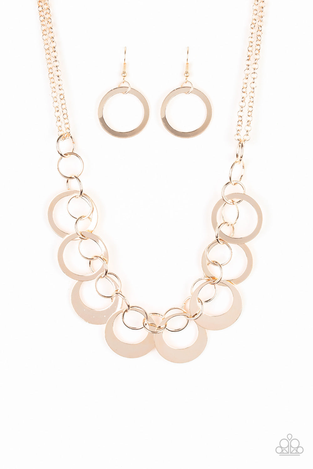 In Full Orbit Gold Necklace