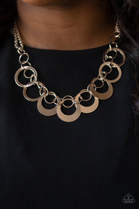 In Full Orbit Gold Necklace