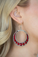 Load image into Gallery viewer, Ka-POW Dazzle Red Earring