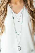 Load image into Gallery viewer, Treasures and Trinkets Green Necklace