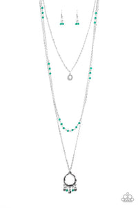 Treasures and Trinkets Green Necklace