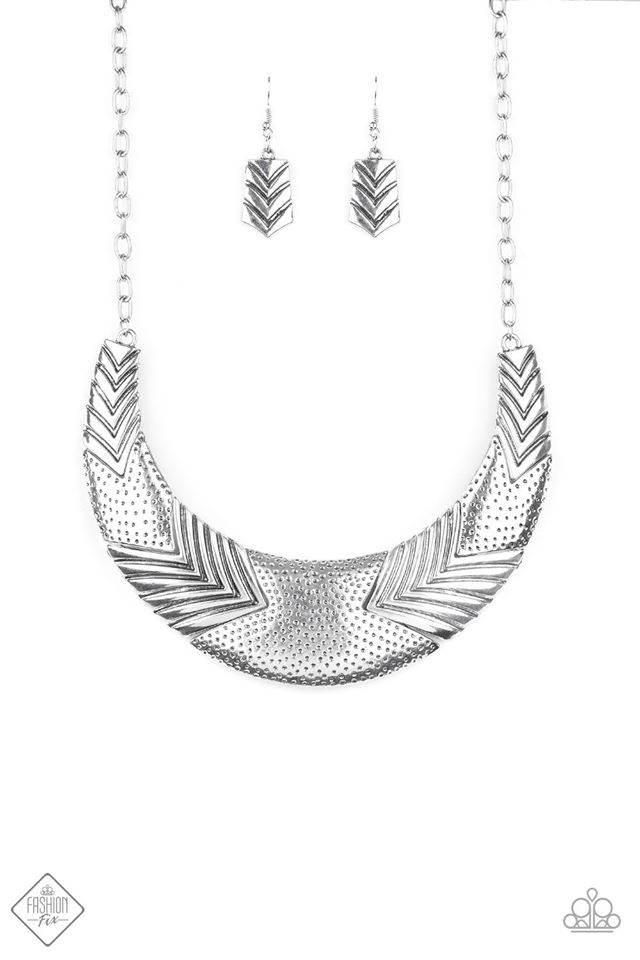 Geographic Goddess Silver Necklace