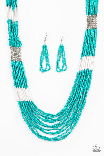 Let It BEAD Blue Necklace
