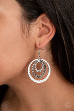 Load image into Gallery viewer, Out Of Control Shimmer Silver Earring