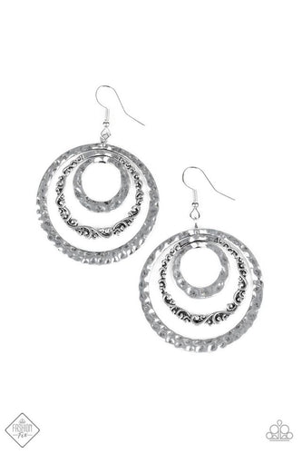 Out Of Control Shimmer Silver Earring