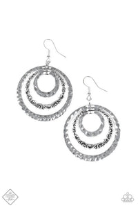 Out Of Control Shimmer Silver Earring