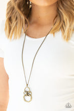 Load image into Gallery viewer, Courageous Contour Brass Necklace