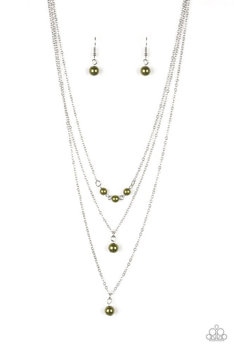High Heels and Hustle Green Necklace