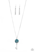 Load image into Gallery viewer, Key Keepsake Blue Necklace