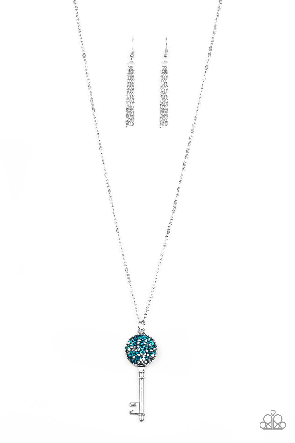 Key Keepsake Blue Necklace
