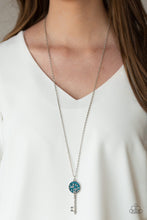 Load image into Gallery viewer, Key Keepsake Blue Necklace