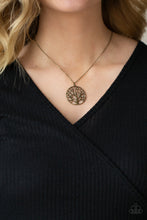 Load image into Gallery viewer, Save The MONEY Trees Brass Necklace