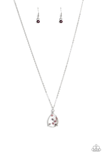 Stormy Shimmer Purple Necklace