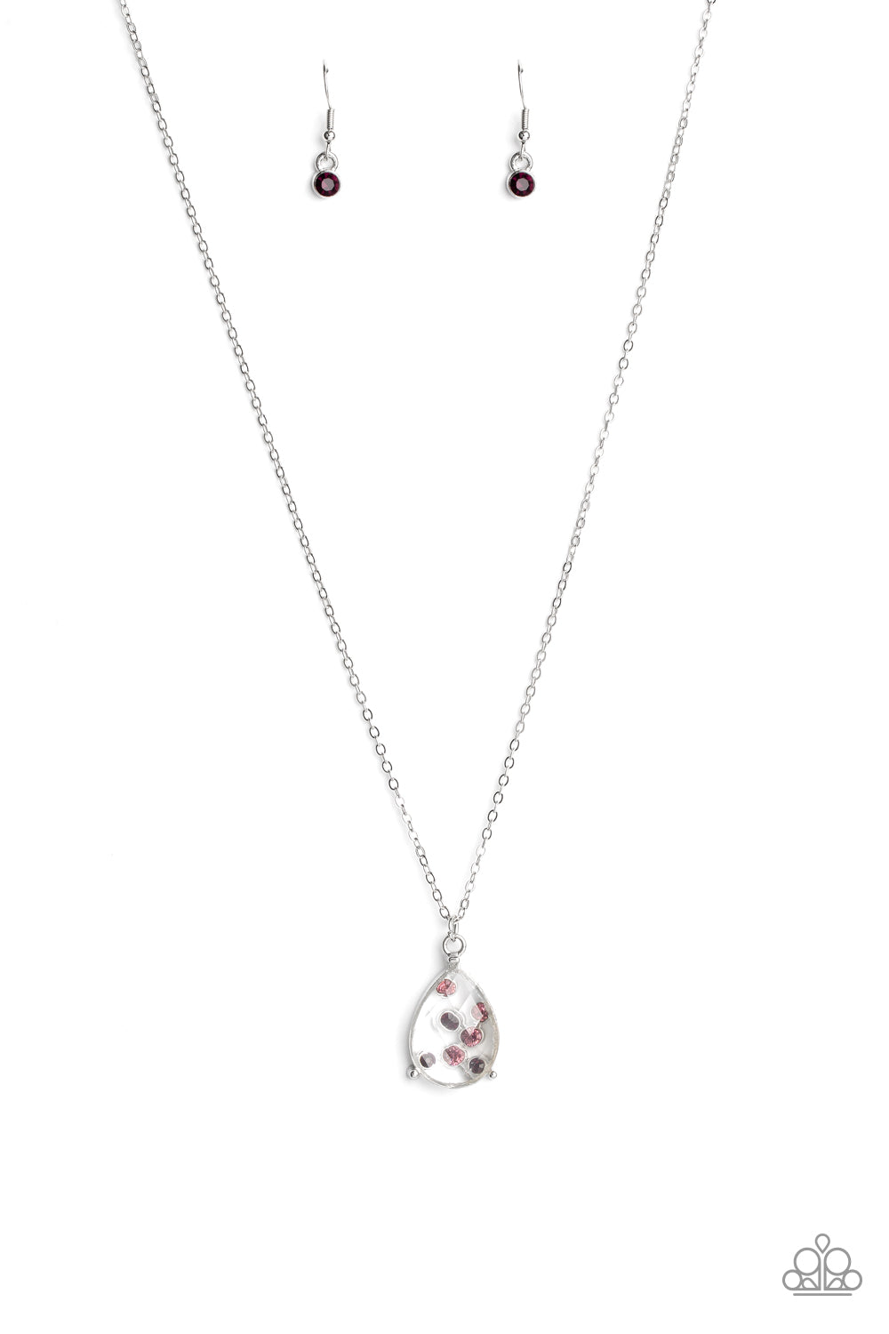 Stormy Shimmer Purple Necklace