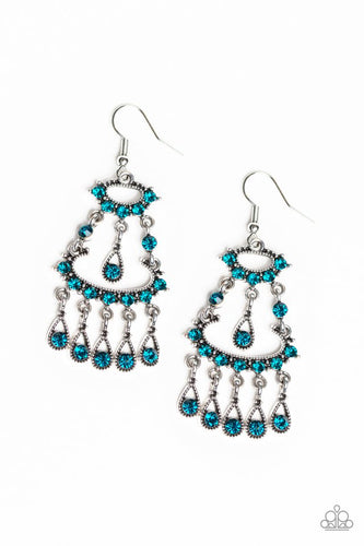 Chandelier Shimmer Blue Earring