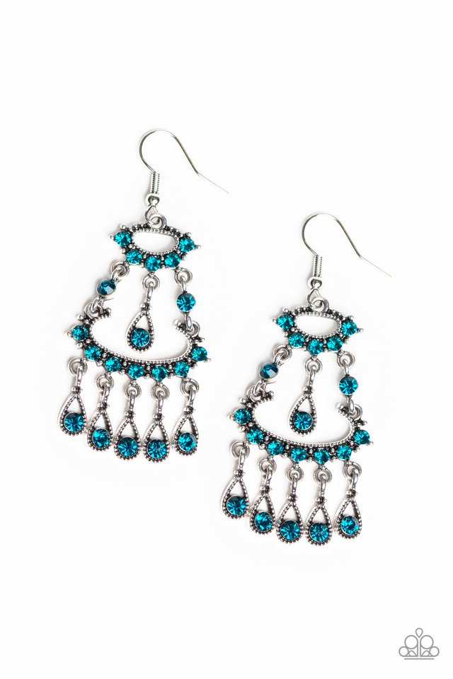 Chandelier Shimmer Blue Earring
