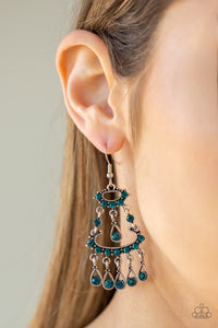Chandelier Shimmer Blue Earring