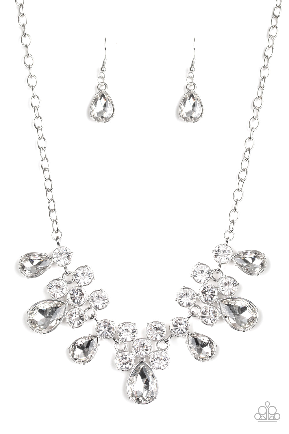 Debutante Drama White Necklace