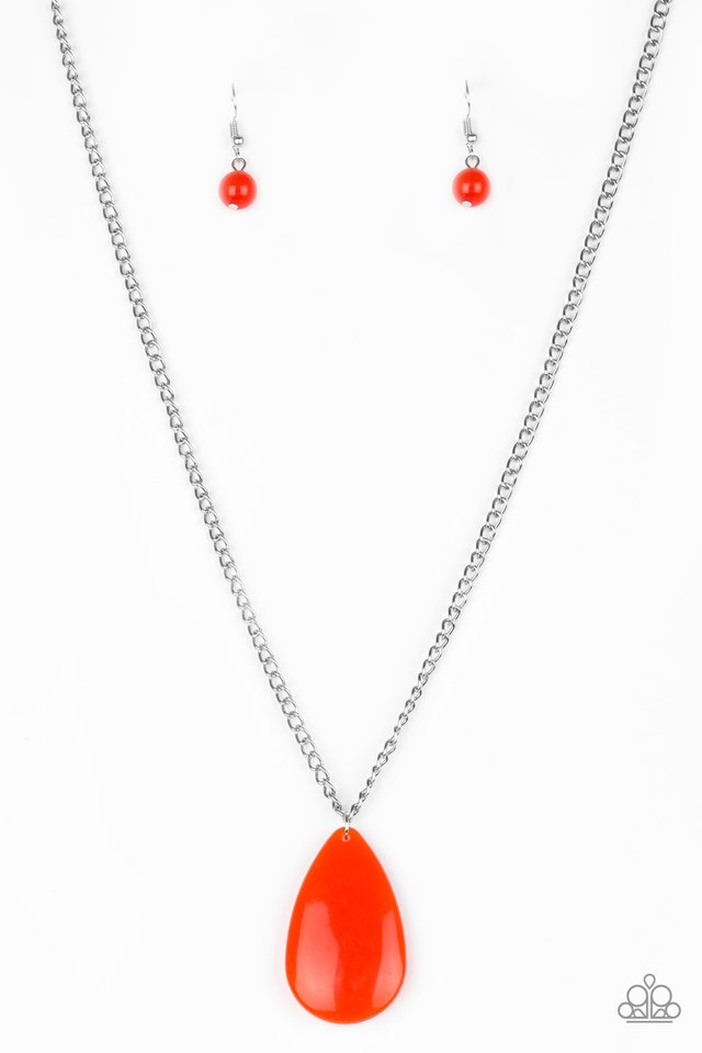 So Pop-YOU-lar Orange Necklace