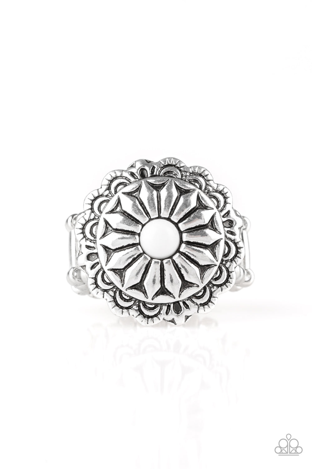 Daringly Daisy White Ring