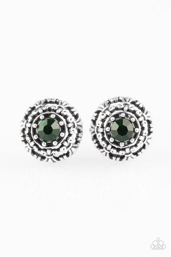 Courtly Courtliness Green Earring