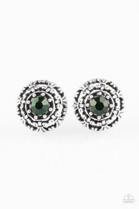 Courtly Courtliness Green Earring